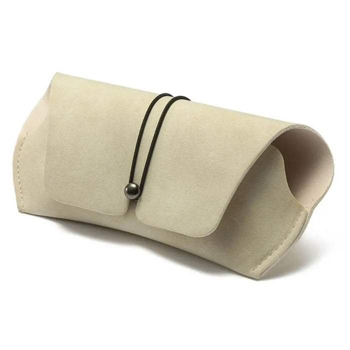 Fashion PU Leather Glasses Case Anti-knock Waterproof Sunglasses Storage Box with Pull Cord Sunglasses Pouch Eyewear Accessories