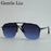 Gafas de sol retro cuadradas grandes para hombre 2026 de marca de lujo punk, gafas de sol de doble puente de metal, gafas steampunk clásicas, gafas de exterior