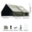 PAKICETUS Inflatable Camping Tent 4-8 People with Windows Portable Water-Resistant Camping Tent