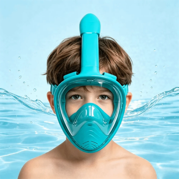 Easy to Wear Foldable Snorkeling Mask Anti Fog Anti Leak Full Face Snorkel Mask Soft Silicone Diving Mask Snorkeling