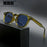 HBK New Square Vintage Sunglasses Men Square Fashion Punk Sun Glasses for Women Outdoor Travel Driving Beach Eyewear UV400