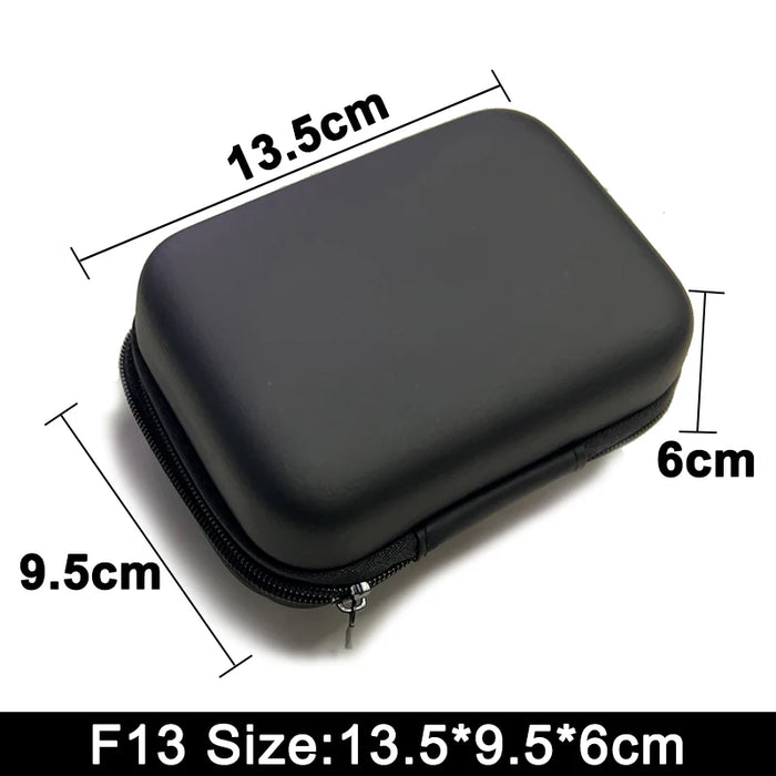 Earphone Data Storage Bag Oval Square Rectangle Cable Organizer Bags Mini Zipper Pouch Tech Gadgets Portable Charger U Disk Case