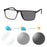 SHINU Lunettes de Lecture Progressives Multifocales Hommes Presbytie Hypermétropie Lunettes Multifocales Avec Ordonnance Lentille CR39
