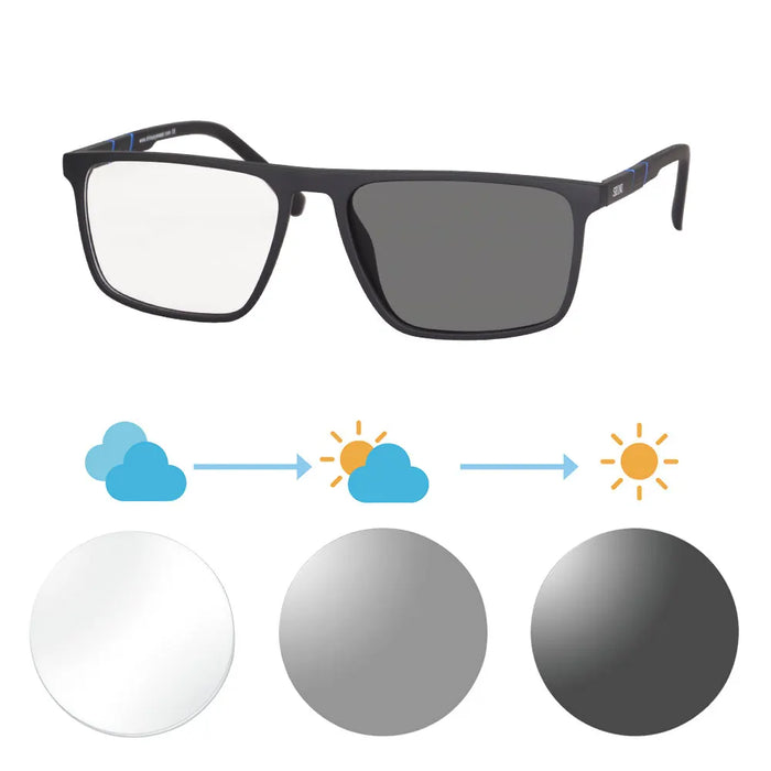 SHINU Lunettes de Lecture Progressives Multifocales Hommes Presbytie Hypermétropie Lunettes Multifocales Avec Ordonnance Lentille CR39