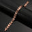 ARADOO Preumium Pure Copper Bracelet for Men Women Double Row Magnetic Therapy Wristband Jewelry Gifts