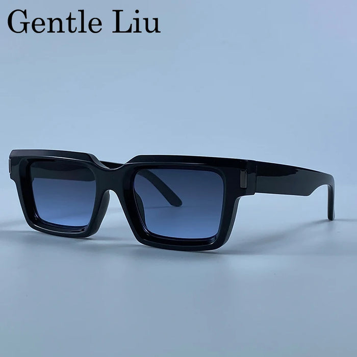 Photochromic Steampunk Square Sunglasses Men 2026 Luxury Designer Vintage Punk Sun Glasses Hip Hop Streetwear Driving Eyewear