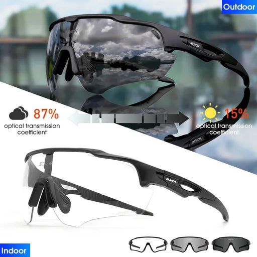 Gafas fotocromáticas de ciclismo para exteriores SCVCN, gafas de ciclismo polarizadas para hombre, gafas de sol para ciclismo, gafas de MTB UV400 para mujer, gafas de bicicleta