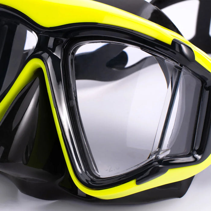 Optical Myopia Snorkel Diving Mask Swimming Goggles Nearsighted Short Sighted Gear Panoramic Wide View Adult Youth -1.0To-6.0