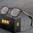 HBK Retro Men's Eyeglass Frames Luxury Anti BlueLight Lenses TR-90 Frame Glasses Women's Reading Computer Eyewear