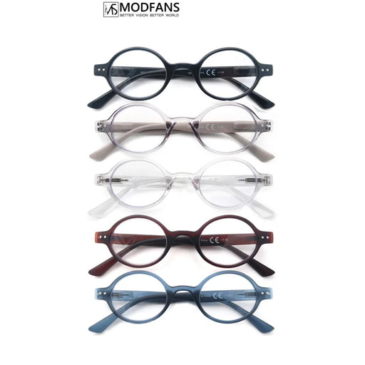 Women Round Classic Frame Presbyopic Glasses for Reading Men Reading Glasses Lightweight Spring Hinge with Diopter +1.0 to +4.0