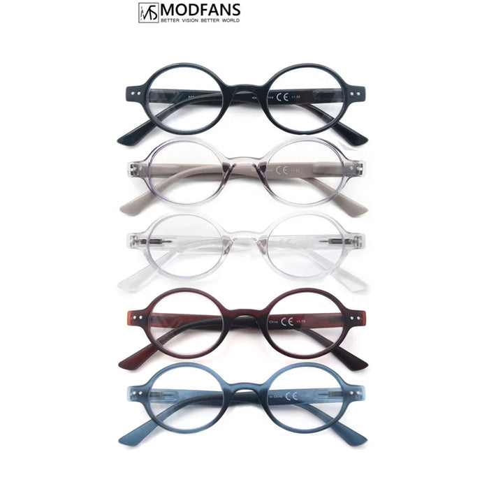 Women Round Classic Frame Presbyopic Glasses for Reading Men Reading Glasses Lightweight Spring Hinge with Diopter +1.0 to +4.0