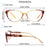 Cat's Eye Women's Anti-Blue Light Reading Glasses,, Floral Pattern Fashion Lightweight Frame, Diopter +0 ~ +4.5