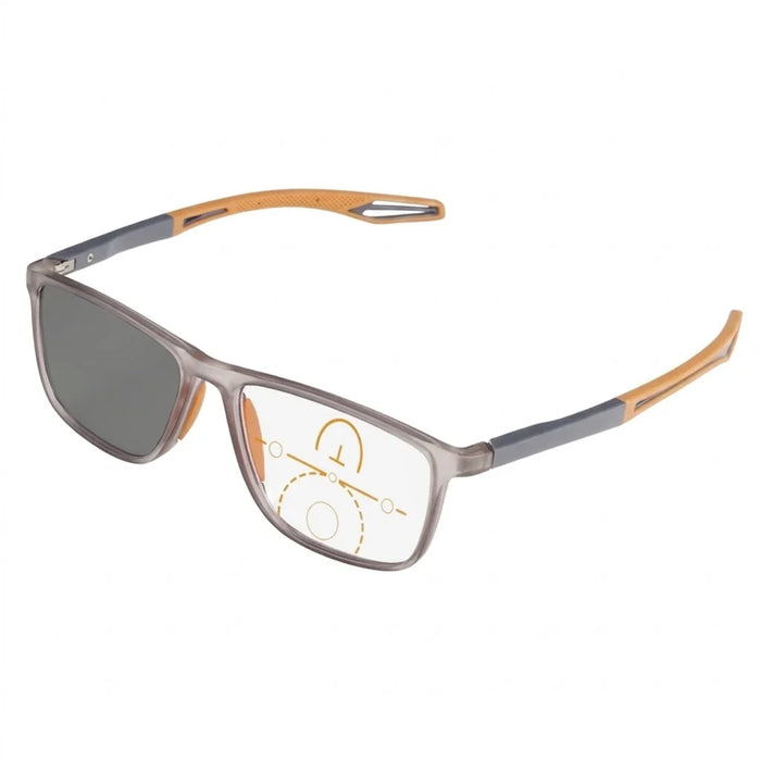Men Women Square Reading Glasses Progressive Multifocal Photochromic Customized Spring Hinge Comfortable Wear Clear Lens Readers