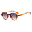 Fashion Small Irregular Square Sunglasses Women Retro Round Clear Ocean Lens Shades UV400 Men Rivets Punk Sun Glasses