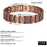 ARADOO Copper Bracelet for Men 100% Pure Copper Magnetic Link Bracelets Jewelry Gift with Adjustable Sizing Tool