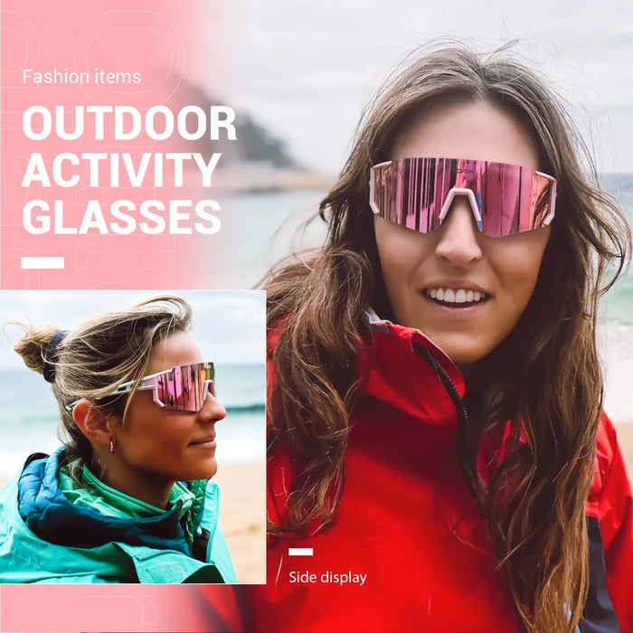 SCVCN Photochromic Cycling Glasses UV400 Protection Sports Running Sunglasses TR90 Men Women for MTB Bicycle Goggles Drving