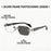 Lunettes de vue sans monture unisexe pour la myopie, avec montures en métal et verres photochromiques ; adaptées à un usage quotidien au bureau.