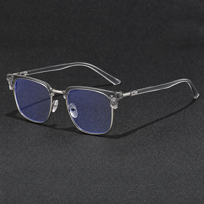 BEAU FIVE 2026 New Vintage Metal Frame Photochromic Blue Light Blocking Glasses Auto-Tint UV Protective Stylish Eyewear F108