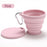 Vaso Plegable de Silicona para Exteriores con Agujero para Colgar, Vaso de Agua Portátil Creativo para Viajes, Lavado, Moda, Viajes, Silicona