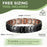 ARADOO  99.9% Pure Copper Bracelet with Double-Row Strength Magnets Jewelry Gift