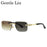 Gafas de sol fotocromáticas sin montura vintage para hombre 2026, de diseñador de lujo, cuadradas, sin montura, con cabeza de leopardo, gafas de sol para conducir, con sombra.