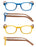 Reading Glasses for Men Women Fashion Wood-Look Plastic Eyeglass Frame Spring Hinge Stylish Readers Magnifying Glass Eyewear