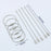 5-20pc Llavero de alambre Cuerda Mosquetón Equipo de camping Cable de acero inoxidable Bucle Tornillo Anillo de bloqueo Llavero Hebilla캠핑용품 땡처리