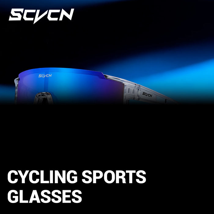 SCVCN UV400 Mountaineering Cycling Protective Glasses Running Sunglasses Stylish Hiking Driving Glasses MTB Sports Sunglasses