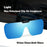 VIVIBEE Non Polarized Flip Up Clip On Sunglasses for Car Driving Dark Anti Glare Lens Shades See Digital Screen Sun Glasses