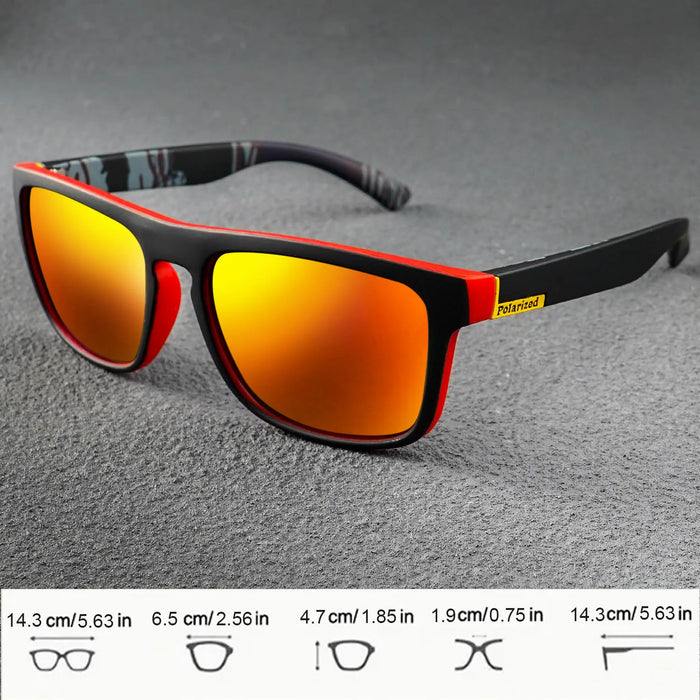 Gafas de Pesca Lentes de Sol Cuadradas Polarizadas para Pesca Deportes Conducción Sombras de Pesca Gafas de Exterior para Ciclismo Viajes Uso Diario