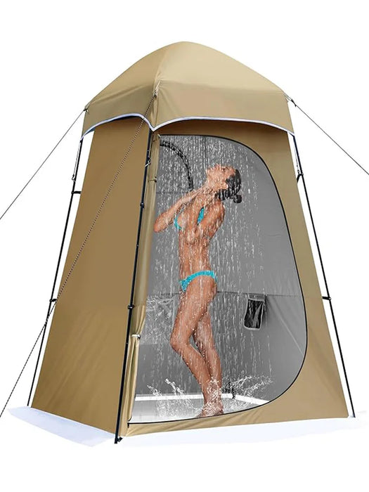 Shower Tent 150D Oxford Silver Coated Simple Toilet Tents Privacy Waterproof Fishing Tent Camping Supplies 160x160x240cm