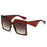 Oversize Square Sunglasses Women Men Travel Luxury Male Leopard Shades Female UV400 Brand Gafas Oculos Retro Designer