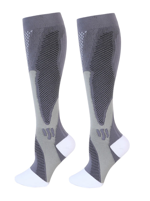 6Pairs Compression Socks 20-30mmHg High Stockings Men & Women Sports Marathon Cycling Football Varicose Veins EU35-45