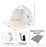 2-3 Person Instant Pop Up Tent UPF50+ UV Protection Waterproof Beach Tent Silver Coating Portable Camping Sun Shelter