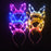 10pcs Adult Kids LED Glow Party Sequin Cat Bunny Crown Flower Headband Halo Light Up Wreath Hairband Birthday Gift Wedding