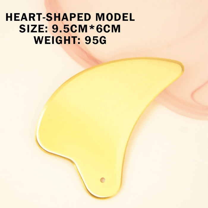 Pure Copper Scraping Board, Made of Solid Brass, Conducts Heat Quickly, Antibacterial, and Odorless