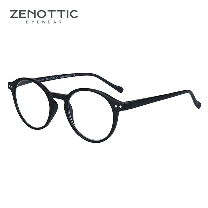 ZENOTTIC Retro Small Round Prescription Glasses Circular Progressive Eyewear Photochromic Optical Eyeglasses for Women Men