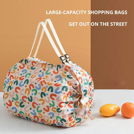 1pc Sac de courses pliable écologique étanche Portable Grande capacité Sac à main Sac de rangement surdimensionné pour le voyage
