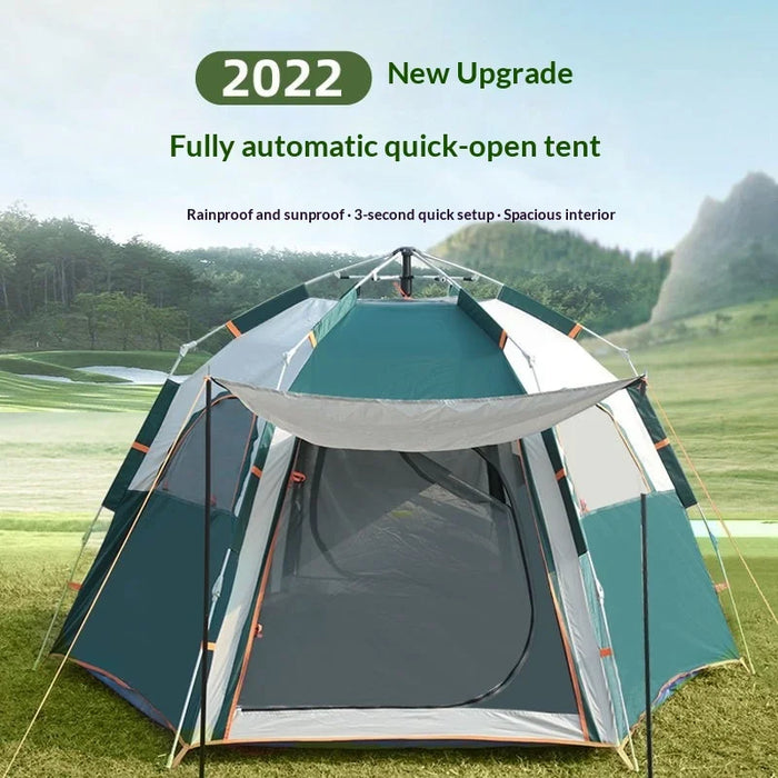 Automatic Thickened Outdoor Camping Tent Portable Folding Quick-Open Picnic Camping Shelter Rainproof Overnight Stay