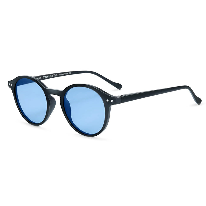 ZENOTTIC Retro Round Night Vision Yellow Sunglasses Men Women Goggles Glasses UV400 Sun Glasses Driver Night Driving Eyewear