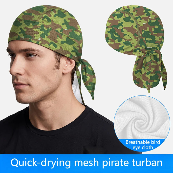 KoKossi Summer Breathable Mesh Hat Quick-dry Headscarf Sun Protection Sweat-wicking Sports Outdoor Riding Cycling Headband