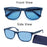 Gafas de sol de lectura extragrandes Adecuadas para hombres y mujeres Montura cuadrada clásica Para uso en exteriores Con lentes graduadas.