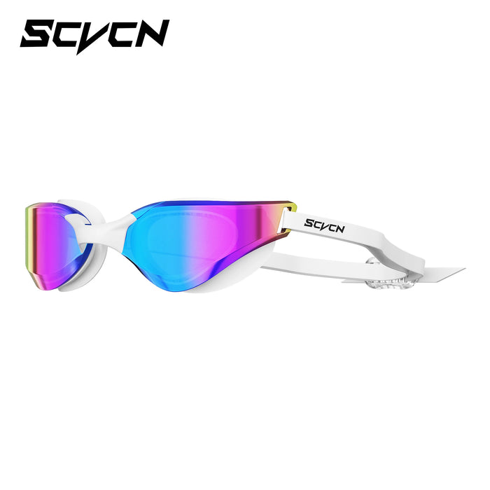 SCVCN New Men UV Protection Adjustable Adult Outdoor Swim Goggles Professional Female Swimming Electroplate Anti Fog Glasses