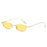 Luxury Small Frame Rectangular Women Sunglasses 2025 Fashion Brand Transparent Ocean Lens Design Metal Frame Men Glasses UV400