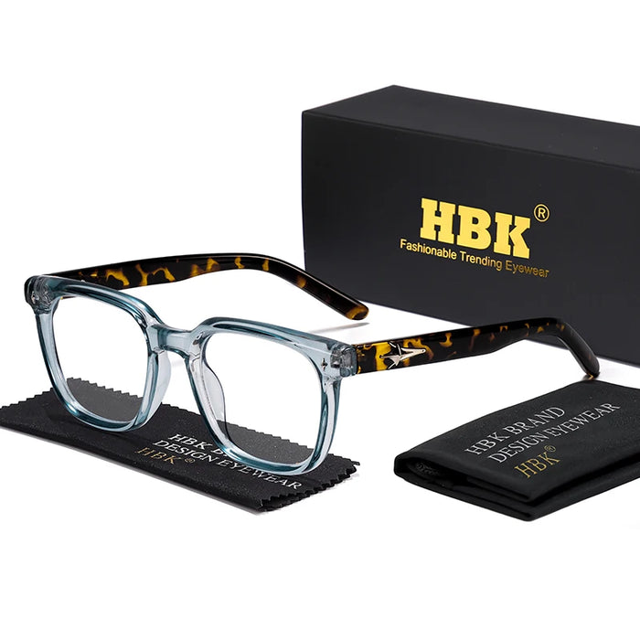 HBK New Fashion Square Glasses Frames Brand Design Unisex Frames Women Anti Bluelight Computer Glassesoptical Eyeglasses Frame