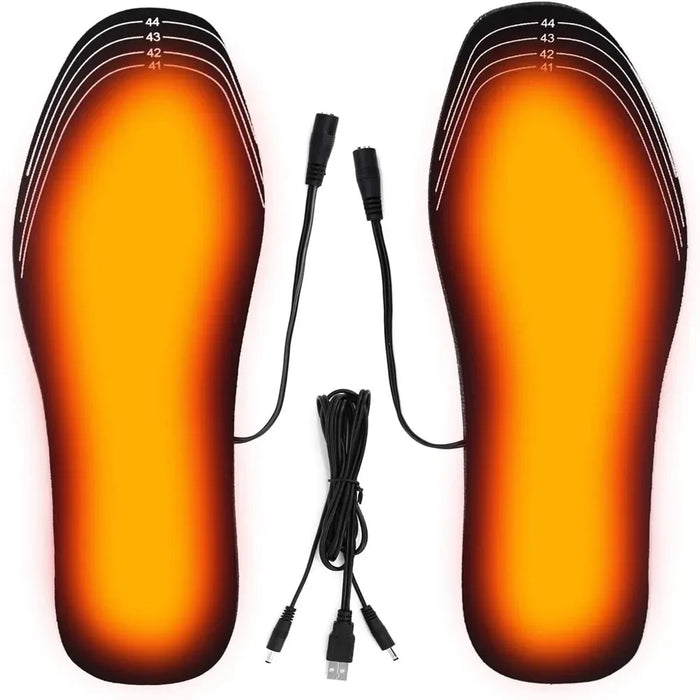 USB Heated Insoles for Shoes Electric Foot Warming Pad Winter Feet Warmer Sock Mat Outdoor Sports Shoe Heating Insole