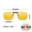 VIVIBEE Flip Up Clip On Night Vision Glasses Polarized Men Driving Yellow Sunglasses Women UV400 Fishing Universal Clips