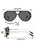 Double Beam Square Sunglasses For Men And Women, Retro Outdoor Driving Fashion Glasses