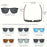 1_2pcs Luxury Square Vintage Polarized Cycling Sunglasses UV400 Men Women Fashion Eyewear Travel Driving Fishing Sun Glasses
