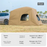Universal SUV Camping Tent with Spacious Awning Waterproof Car Tent Easy Setup for Backpacking Traveling Outdoors Car Tail Tent